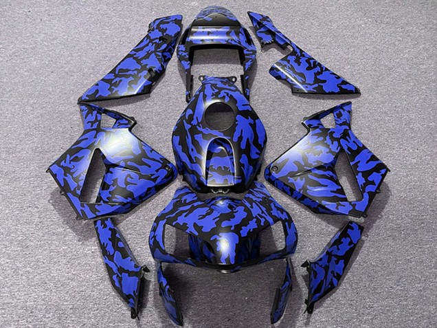 Carene Moto Honda CBR600RR 2003-2004 - Blu Nero Camouflage