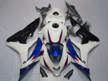 Carene Moto Honda CBR600RR 2007-2008 - Bianco Blu Nero Lucido OEM Stile
