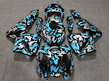 Carene Moto Honda CBR600RR 2005-2006 - Camouflage Azzurro Chiaro