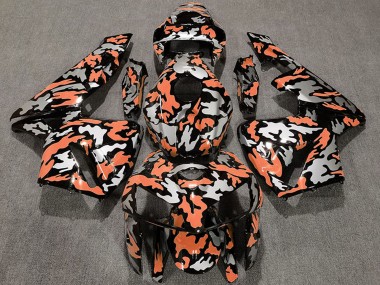 Carene Moto Honda CBR600RR 2005-2006 - Camouflage Arancia Chiaro
