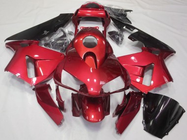 Kit Carena Moto Honda CBR600RR 2003-2004 - Rosso Nero Lucido