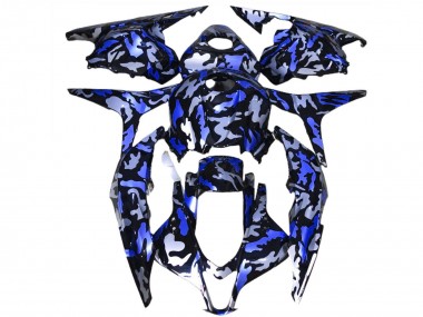 Carene Moto Honda CBR600RR 2009-2012 - Blu Bianco Camouflage