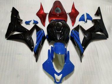 Carene Moto Honda CBR600RR 2007-2008 - Rosso Blu Nero Lucido