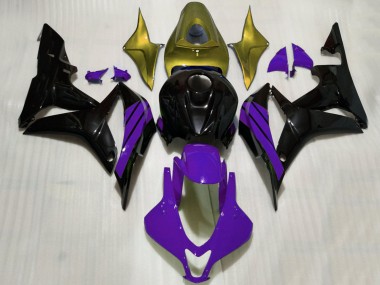 Carene Moto Honda CBR600RR 2007-2008 - Oro Viola Nero Lucido
