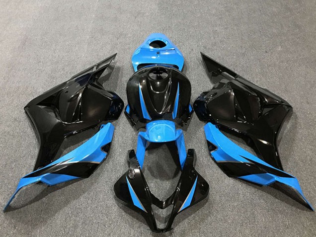 Carene Moto Honda CBR600RR 2009-2012 - Azzurro Cielo Nero Lucido