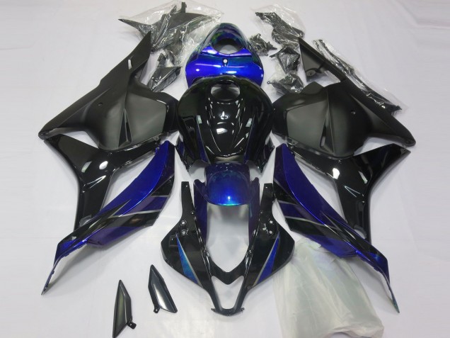 Carena Moto Honda CBR600RR 2009-2012 - Blu Nero Lucido Nero Opaco