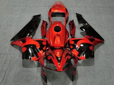 Carena Moto Honda CBR600RR 2003-2004 - Rosso Nero Lucido