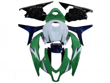 Carena Moto Honda CBR600RR 2009-2012 - Bianco Verde Blu Nero Lucido