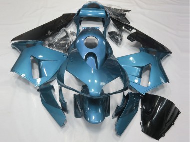 Carena Moto Honda CBR600RR 2003-2004 - Azzurro Chiaro Nero Lucido