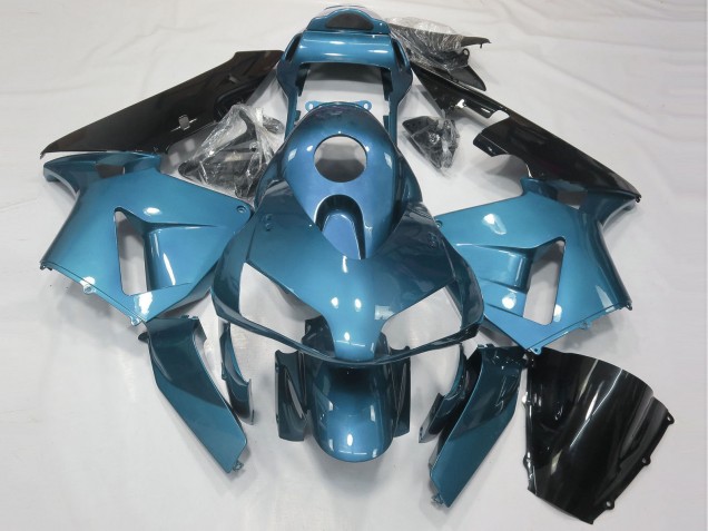 Carena Moto Honda CBR600RR 2003-2004 - Azzurro Chiaro Nero Lucido