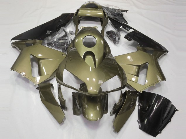 Carene Moto Honda CBR600RR 2003-2004 - Olive Nero Lucido