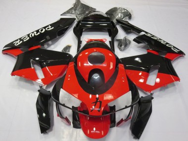 Carene Moto Honda CBR600RR 2003-2004 - Rosso Nero Lucido Power