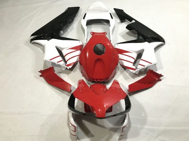 Carene Moto Honda CBR600RR 2003-2004 - Bianco Rosso Nero Lucido