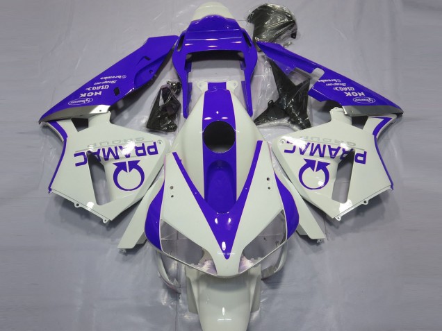 Carene Moto Honda CBR600RR 2003-2004 - Bianco Blu Pramac