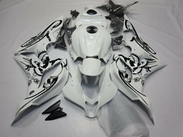 Carene Moto Honda CBR600RR 2007-2008 - Bianco Nero