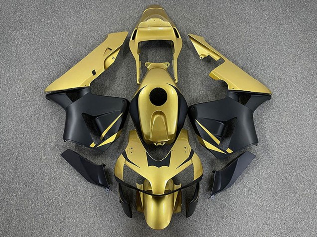 Carene Moto Honda CBR600RR 2003-2004 - Oro Nero Opaco