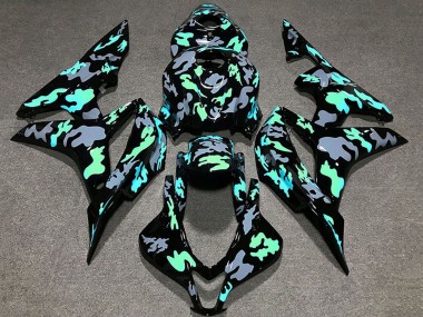 Carene Moto Honda CBR600RR 2007-2008 - Verde Grigio Camouflage