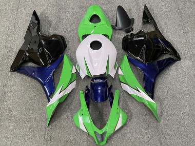 Carene Moto Honda CBR600RR 2009-2012 - Bianco Verde Blu Nero Lucido