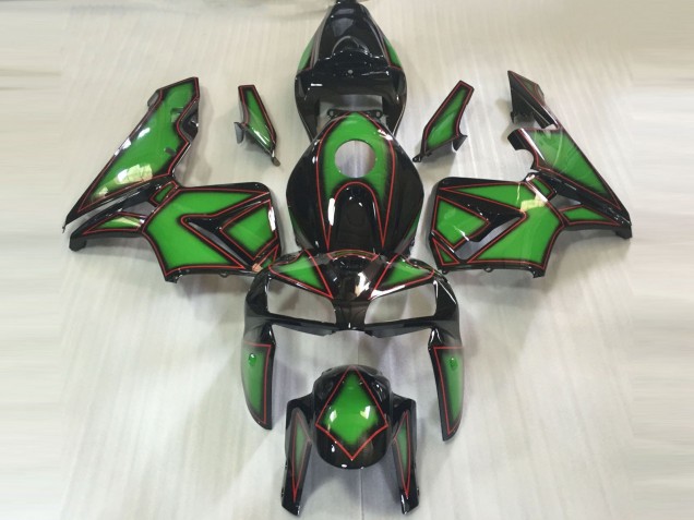 Carene Moto Honda CBR600RR 2005-2006 - Verde Nero Rosso OutLinea