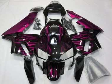 Carena Moto Honda CBR600RR 2003-2004 - Nero Lucido Viola Fiamma