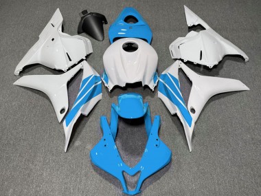 Carene Moto Honda CBR600RR 2009-2012 - Bianco Azzurro Chiaro Banda