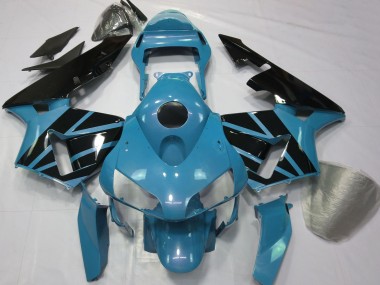 Carene Moto Honda CBR600RR 2003-2004 - Azzurro Chiaro Nero Lucido