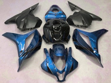 Carene Moto Honda CBR600RR 2009-2012 - Blu Nero Lucido Nero Opaco