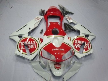 Carene Moto Honda CBR600RR 2003-2004 - Bianco Rosso Lucky Strike