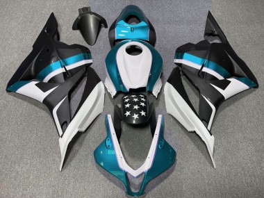 Carene Moto Honda CBR600RR 2009-2012 - Bianco Blu Nero Opaco Stella