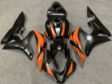 Carene Moto Honda CBR600RR 2007-2008 - Arancia Nero Opaco