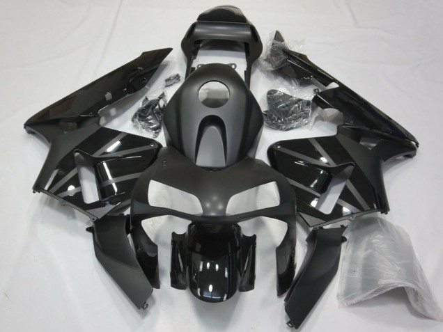 Carene Moto Honda CBR600RR 2003-2004 - Nero Lucido Nero Opaco