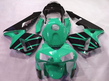 Carene Moto Honda CBR600RR 2003-2004 - Mint Verde Nero Lucido OEM Stile
