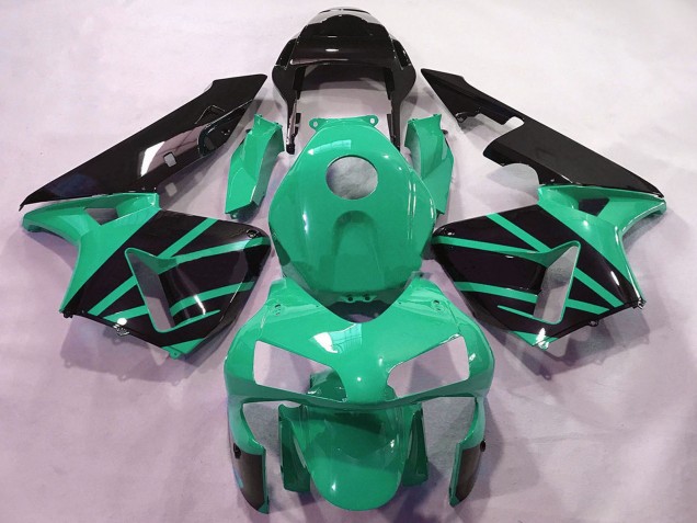 Carene Moto Honda CBR600RR 2003-2004 - Mint Verde Nero Lucido OEM Stile