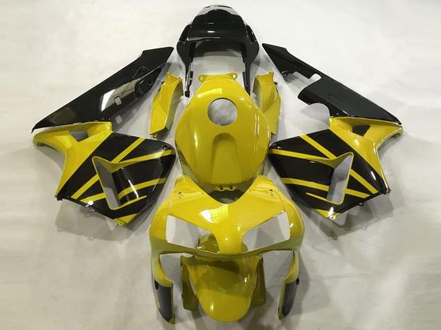 Carene Moto Honda CBR600RR 2003-2004 - Mustard Giallo Nero Lucido