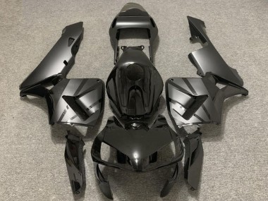 Carene Moto Honda CBR600RR 2003-2004 - Nero Lucido Grigio Opaco OEM Stile