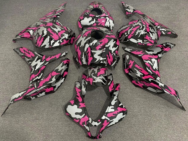 Carene Moto Honda CBR600RR 2009-2012 - Rosa Argento Camouflage