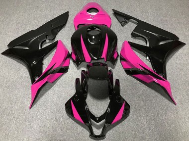 Carene Moto Honda CBR600RR 2007-2008 - Rosa Nero Lucido Nero Opaco