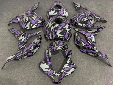 Carene Moto Honda CBR600RR 2009-2012 - Viola Argento Camouflage
