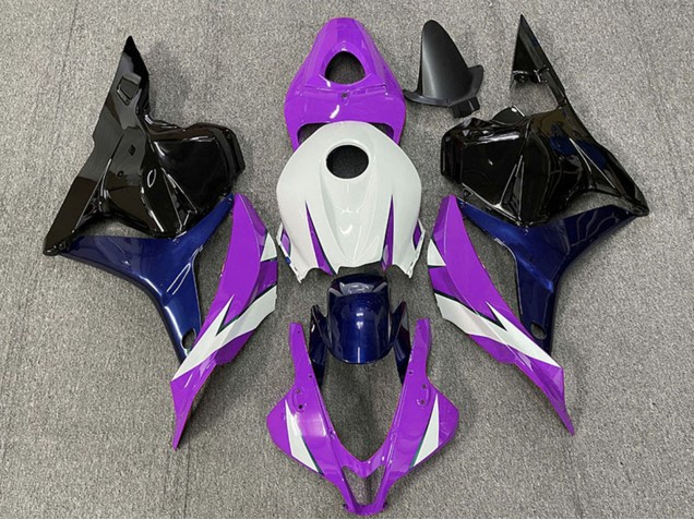 Carene Moto Honda CBR600RR 2009-2012 - Bianco Viola Blu Nero Lucido