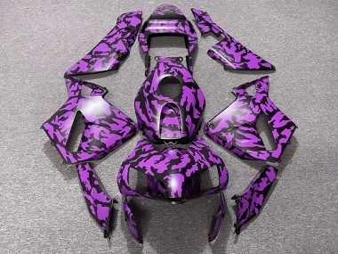 Carene Moto Honda CBR600RR 2003-2004 - Viola Nero Camouflage