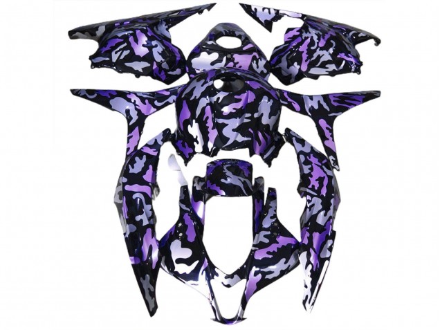 Carena Moto Honda CBR600RR 2009-2012 - Viola Argento Camouflage