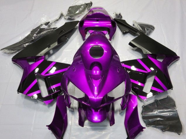 Carene Moto Honda CBR600RR 2005-2006 - Viola Nero Lucido Design