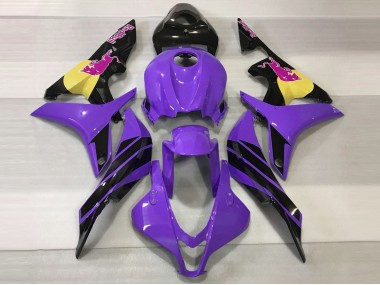 Carene Moto Honda CBR600RR 2007-2008 - Viola Giallo Nero Lucido Rosa Bull