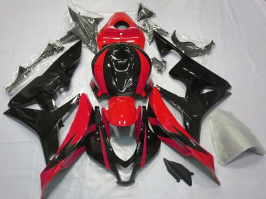 Carene Moto Honda CBR600RR 2007-2008 - Rosso Nero Lucido OEM Stile