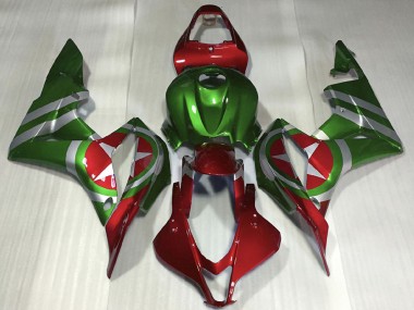 Carene Moto Honda CBR600RR 2007-2008 - Rosso Verde Captain America