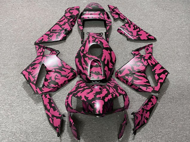 Carene Moto Honda CBR600RR 2003-2004 - Rosso Nero Camouflage