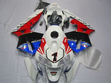 Carene Moto Honda CBR600RR 2003-2004 - Bianco Rosso Blu Nero Lucido EuroBet