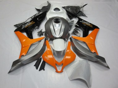 Carene Moto Honda CBR600RR 2007-2008 - Argento Arancia Nero Lucido