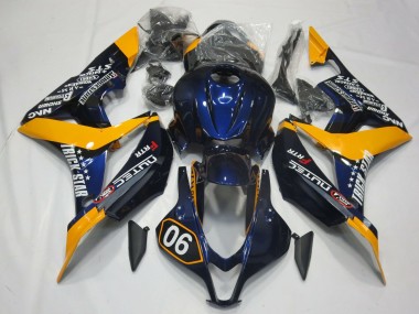 Carene Moto Honda CBR600RR 2007-2008 - Arancia Blu Nero Lucido