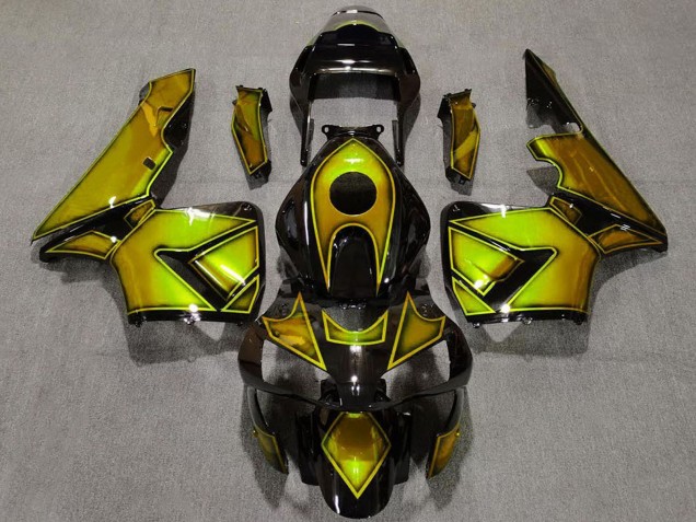 Carene Moto Honda CBR600RR 2003-2004 - Oro Nero Lucido